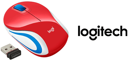 MOUSE LOGITECH M187 ROJO  INALAB NANO [Asignado: 60892]