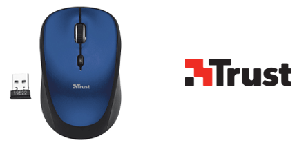 MOUSE TRUST YVI AZUL INALAMBRICO MOUSE TRUST YVI AZUL INALAMBRICO
