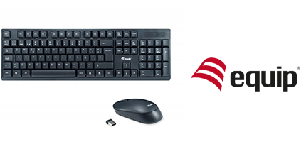 TECLADO EQUIP+MOUSE NEGRO INALAMBRICO [Asignado: 72531]