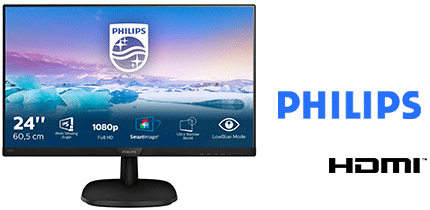 MONITOR 24 PHILIPS 243V7 IPS HDMI+VGA FULLHD MONITOR 24 PHILIPS 243V7 IPS HDMI+VGA FULLHD