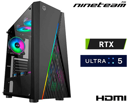 ORDENADOR NINETEAM ¡5 ULTRA RTX 3050 6GB I5/16GB/ SSD 480GB/WINDOWS 11 HOME LEGAL