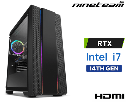 ORDENADOR NINETEAM ¡7 GEN 14 CON NVIDIA RTX 3050 6GB I7/8GB/ SSD 480GB/WINDOWS 11 HOME LEGAL