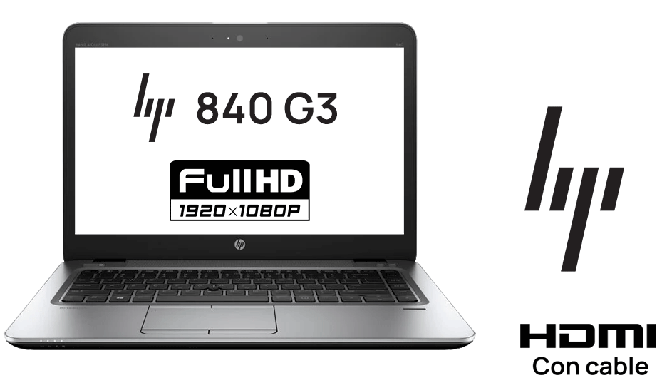 PORTATIL HP 840 G4 I7/8GB/ SSD 250GB+/