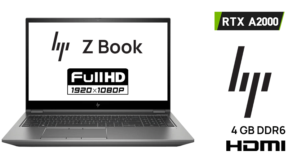 PORTATIL HP ZBOOK FURY CON RTX2000 4GB I7/8GB/ SSD 250GB+/